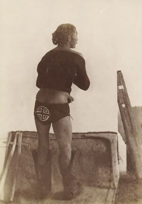 Framed Print : Uriankhai-Todzhin fighter in special costume, 1897. Creator: Unknown Framed Print : Uriankhai-Todzhin fighter in special costume, 1897. Creator: Unknown