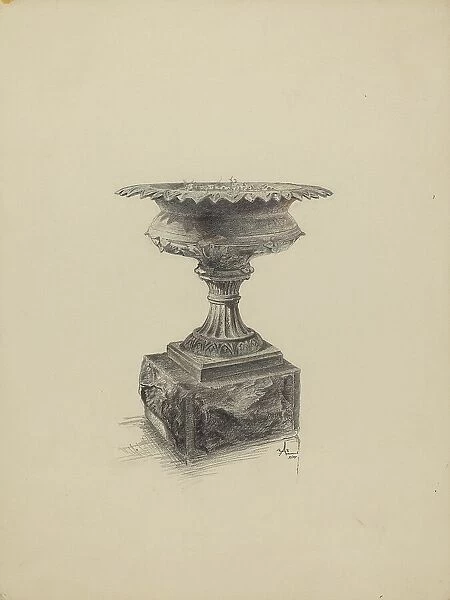 Urn for Flowers, 1938. Creator: Ralph Atkinson