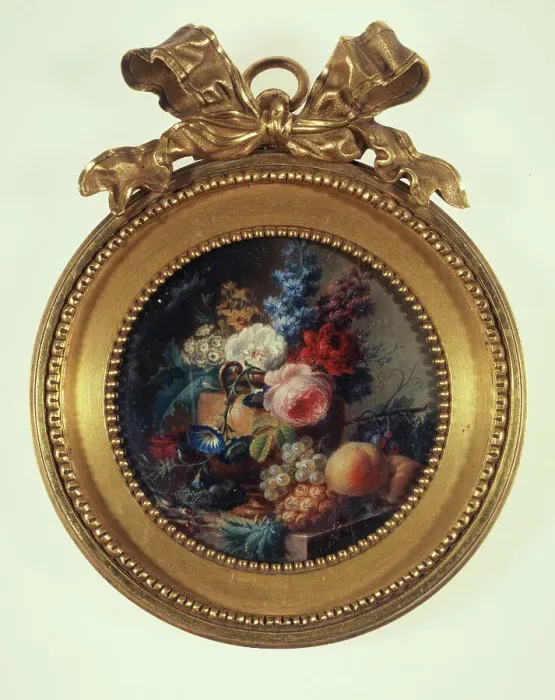 Framed Print : Urn of flowers and fruit, c1800. Creators: Cornelis van Spaendonck, Jan van Os Framed Print : Urn of flowers and fruit, c1800. Creators: Cornelis van Spaendonck, Jan van Os