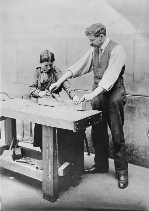 Framed Print : U.S. Boy Scout school, Paris, between c1915 and c1920. Creator: Bain News Service