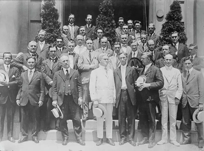 Framed Print : U.S. Boys Working Reserve, Washington, between c1915 and c1920. Creator: Bain News Service Framed Print : U.S. Boys Working Reserve, Washington, between c1915 and c1920. Creator: Bain News Service