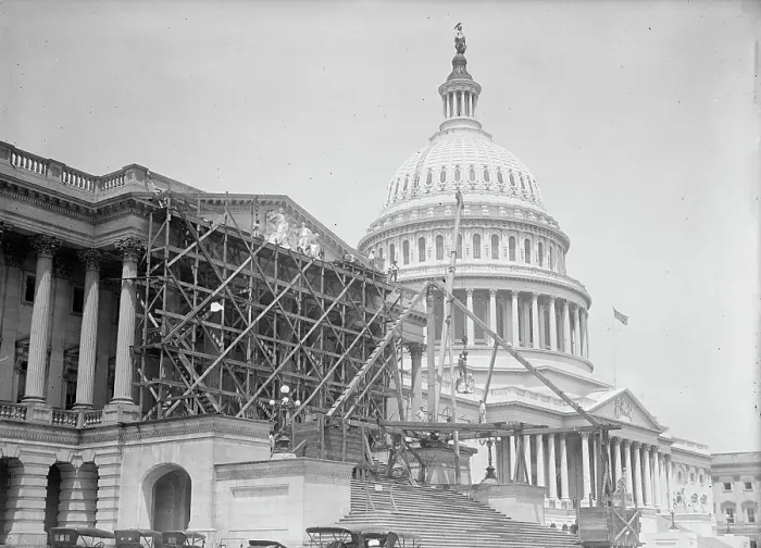 Framed Print : U.S. Capitol - Pediment On House Front; Sculpture By Paul Bartlett, 1916. Creator: Harris & Ewing. U.S. Capitol - Pediment On House Front; Sculpture By Paul Bartlett, 1916. Creator: Harris & Ewing Framed Print : U.S. Capitol - Pediment On House Front; Sculpture By Paul Bartlett, 1916. Creator: Harris & Ewing. U.S. Capitol - Pediment On House Front; Sculpture By Paul Bartlett, 1916. Creator: Harris & Ewing