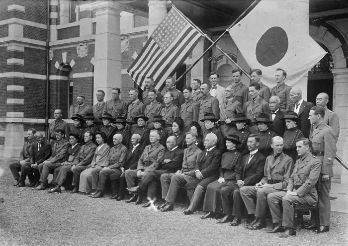 Framed Print : U.S. doctors & nurses in Japan, 1917. Creator: Bain News Service. U.S. doctors & nurses in Japan, 1917. Creator: Bain News Service Framed Print : U.S. doctors & nurses in Japan, 1917. Creator: Bain News Service. U.S. doctors & nurses in Japan, 1917. Creator: Bain News Service