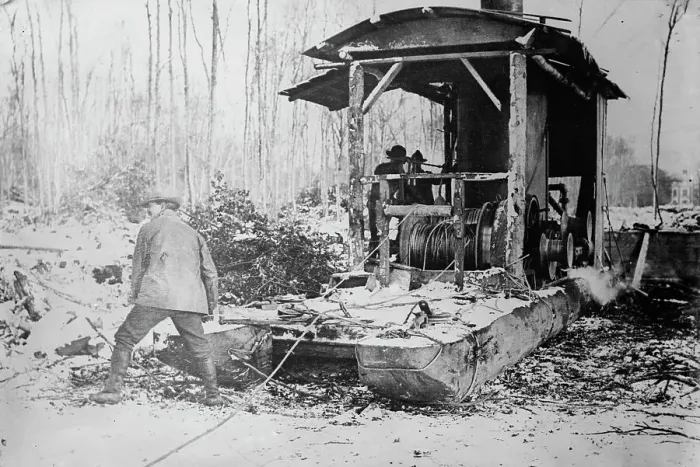Framed Print : U.S. foresters in France, 1917 or 1918. Creator: Bain News Service Framed Print : U.S. foresters in France, 1917 or 1918. Creator: Bain News Service