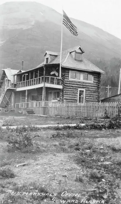 Framed Print : U.S. Marshal's Office, between c1900 and c1930. Creator: Unknown Framed Print : U.S. Marshal's Office, between c1900 and c1930. Creator: Unknown