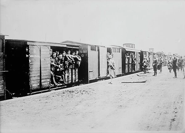 U.S. soldiers in France, 6 Apr 1918. Creator: Bain News Service