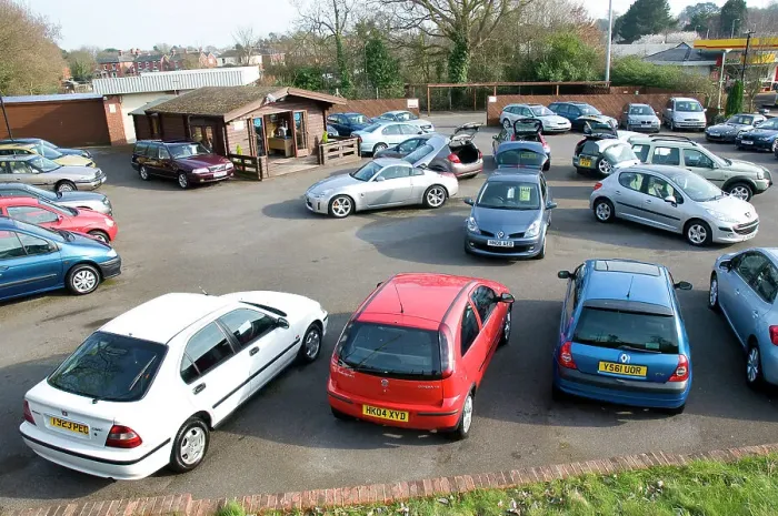 Framed Print : Used Car Dealership Forecourt 2009 Framed Print : Used Car Dealership Forecourt 2009