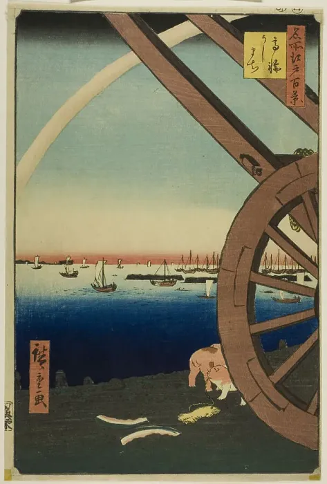 Framed Print : Ushimachi at Takanawa (Takanawa Ushimachi), from the series One Hundred Famous... 1857. Creator: Ando Hiroshige. Ushimachi at Takanawa (Takanawa Ushimachi), from the series One Hundred Famous... 1857. Creator: Ando Hiroshige Framed Print : Ushimachi at Takanawa (Takanawa Ushimachi), from the series One Hundred Famous... 1857. Creator: Ando Hiroshige. Ushimachi at Takanawa (Takanawa Ushimachi), from the series One Hundred Famous... 1857. Creator: Ando Hiroshige