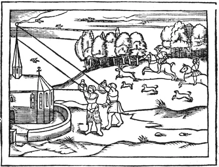 Framed Print : Using astrolabes to calculate the height of a steeple, 1539. Artist: Petrus Apianus Framed Print : Using astrolabes to calculate the height of a steeple, 1539. Artist: Petrus Apianus