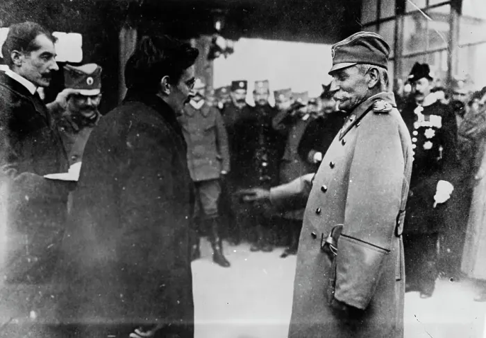 Framed Print : Uskub - King Servia - Welcomed by mayor, between c1910 and c1915. Creator: Bain News Service Framed Print : Uskub - King Servia - Welcomed by mayor, between c1910 and c1915. Creator: Bain News Service