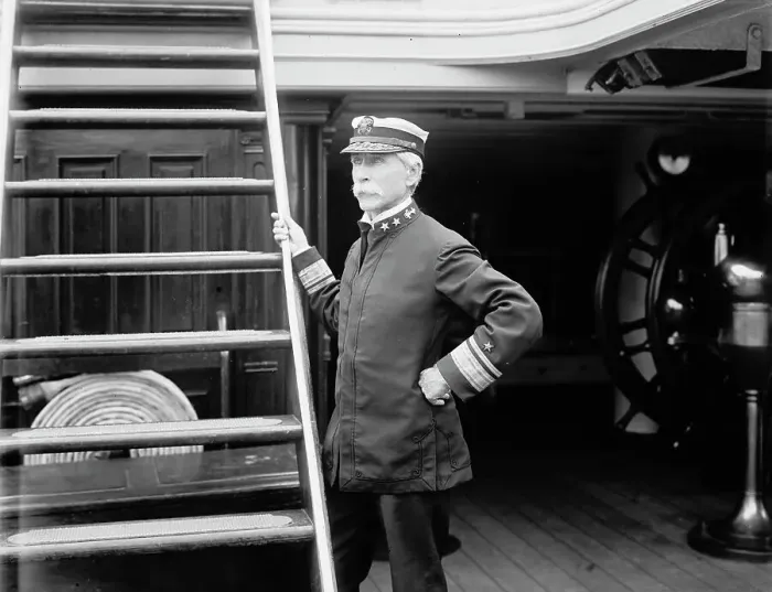 Framed Print : U.S.S. Baltimore, Admiral Watson, 1900, c1900. Creator: Unknown Framed Print : U.S.S. Baltimore, Admiral Watson, 1900, c1900. Creator: Unknown