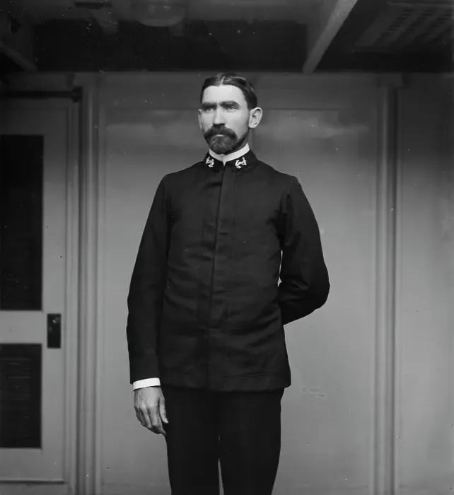 Framed Print : U.S.S. Brooklyn, Mr. Long, between 1896 and 1899. Creator: Unknown Framed Print : U.S.S. Brooklyn, Mr. Long, between 1896 and 1899. Creator: Unknown