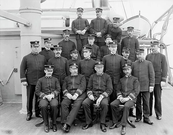 U.S.S. Buffalo officers, between 1898 and 1901. Creator: Unknown