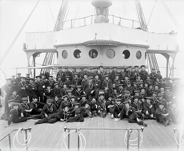 U.S.S. Buffalo, ship's company, between 1898 and 1901. Creator: Unknown
