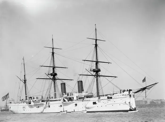 Framed Print : U.S.S. Chicago, between 1890 and 1901. Creator: Unknown Framed Print : U.S.S. Chicago, between 1890 and 1901. Creator: Unknown