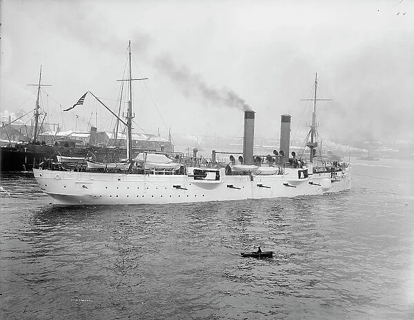 U.S.S. Chicago remodeled, between 1895 and 1901. Creator: Unknown