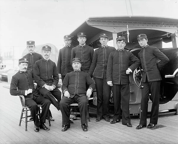 U.S.S. Columbia, group of officers, between 1894 and 1901. Creator: Unknown