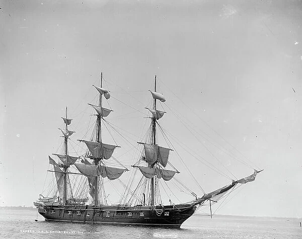 U.S.S. Constellation, between 1890 and 1901. Creator: Unknown