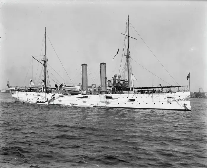 Framed Print : U.S.S. Detroit, 1899 Sept. Creator: Unknown Framed Print : U.S.S. Detroit, 1899 Sept. Creator: Unknown