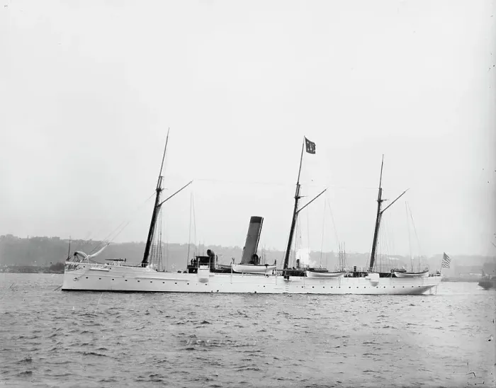 Framed Print : U.S.S. Dolphin, between 1885 and 1901. Creator: Unknown Framed Print : U.S.S. Dolphin, between 1885 and 1901. Creator: Unknown