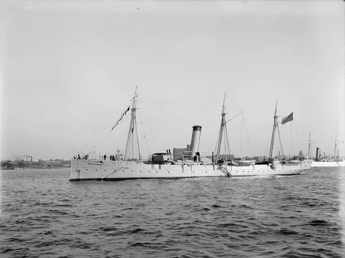 Framed Print : U.S.S. Dolphin, between 1885 and 1901. Creator: Unknown Framed Print : U.S.S. Dolphin, between 1885 and 1901. Creator: Unknown