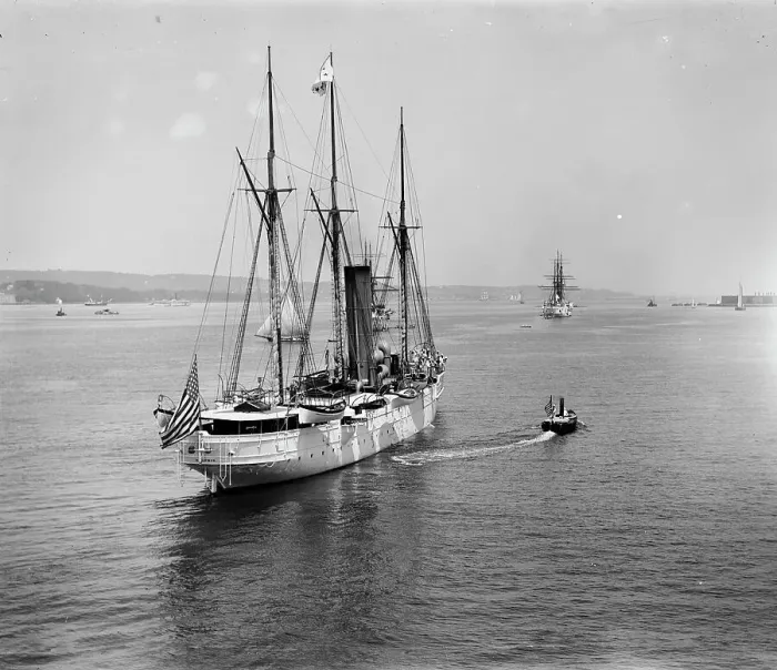 Framed Print : U.S.S. Dolphin, between 1885 and 1901. Creator: Unknown Framed Print : U.S.S. Dolphin, between 1885 and 1901. Creator: Unknown