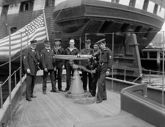 Framed Print : U.S.S. Free Lance, petty officers, 1898, 1898. Creator: Unknown Framed Print : U.S.S. Free Lance, petty officers, 1898, 1898. Creator: Unknown
