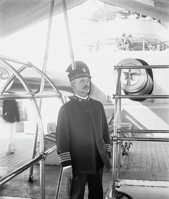 Framed Print : U.S.S. Indiana, Capt. Taylor, 1899. Creator: Unknown Framed Print : U.S.S. Indiana, Capt. Taylor, 1899. Creator: Unknown