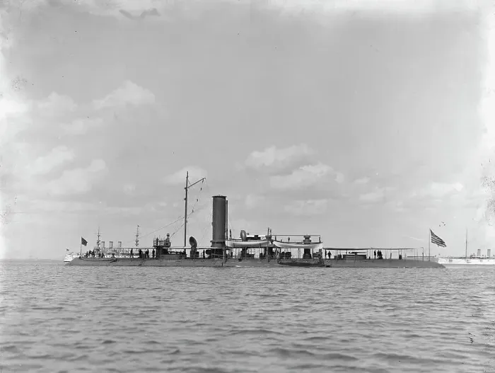 Framed Print : U.S.S. Katahdin, between 1896 and 1901. Creator: Unknown Framed Print : U.S.S. Katahdin, between 1896 and 1901. Creator: Unknown