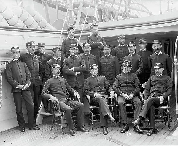 U.S.S. Kearsarge officers, between 1890 and 1894. Creator: Unknown