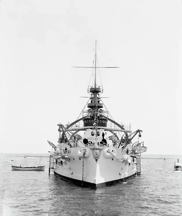 Framed Print : U.S.S. Kentucky, 1900 or 1901. Creator: Unknown Framed Print : U.S.S. Kentucky, 1900 or 1901. Creator: Unknown