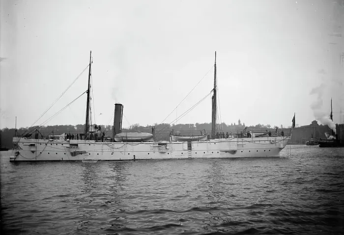 Framed Print : U.S.S. Machias, between 1893 and 1901. Creator: Unknown Framed Print : U.S.S. Machias, between 1893 and 1901. Creator: Unknown