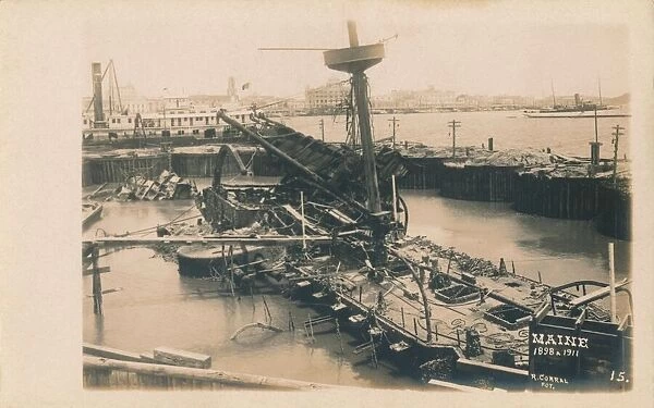 USS Maine, 1911. The USS Maine, a pre-dreadnought battleship, exploded