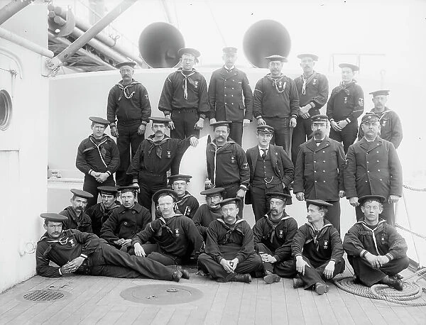 U.S.S. Maine, army and navy union, 1896. Creator: William H. Jackson
