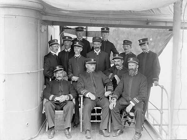 U.S.S. Maine, group of officers, 1896. Creator: Unknown