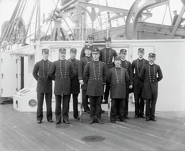 U.S.S. Maine, junior officers, (1896?). Creator: Unknown