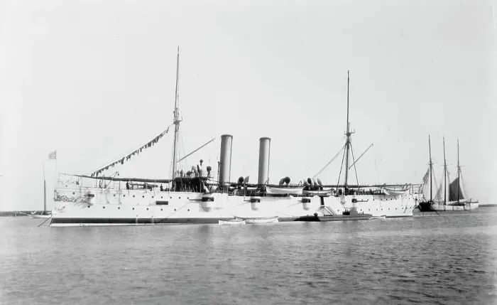 Framed Print : U.S.S. Montgomery, between 1894 and 1901. Creator: Unknown Framed Print : U.S.S. Montgomery, between 1894 and 1901. Creator: Unknown