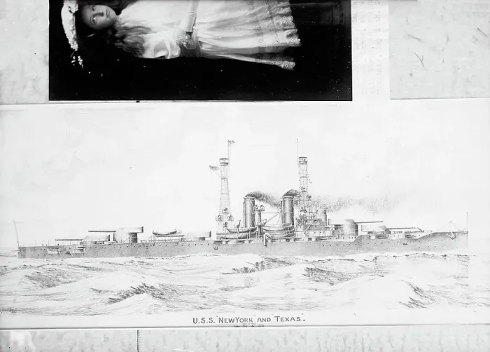 Framed Print : U.S.S. New York - Picture of Proposed Sister Ships New York And Texas, 1912. Creator: Harris & Ewing. U.S.S. New York - Picture of Proposed Sister Ships New York And Texas, 1912. Creator: Harris & Ewing Framed Print : U.S.S. New York - Picture of Proposed Sister Ships New York And Texas, 1912. Creator: Harris & Ewing. U.S.S. New York - Picture of Proposed Sister Ships New York And Texas, 1912. Creator: Harris & Ewing