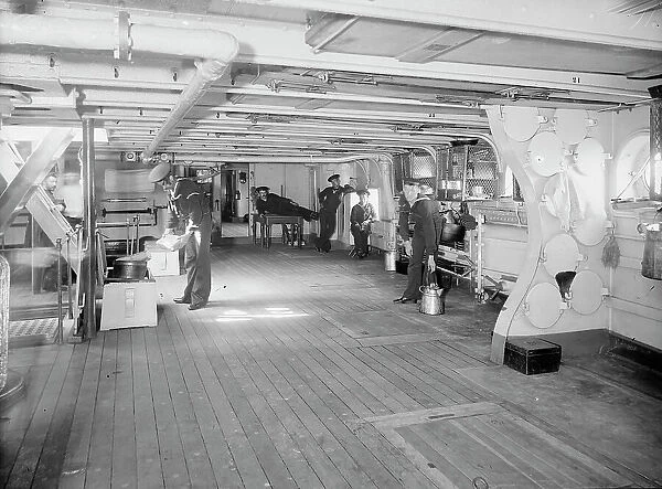 U.S.S. Newark, berth deck, between 1891 and 1901. Creator: William H. Jackson