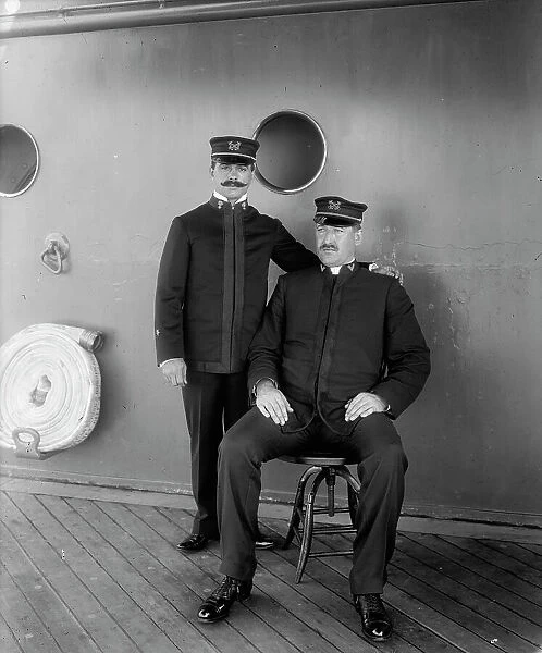 U.S.S. Oregon, warrant officers, between 1896 and 1901. Creator: Unknown