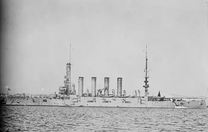Framed Print : U.S.S. PITTSBURG, between c1915 and c1920. Creator: Bain News Service Framed Print : U.S.S. PITTSBURG, between c1915 and c1920. Creator: Bain News Service