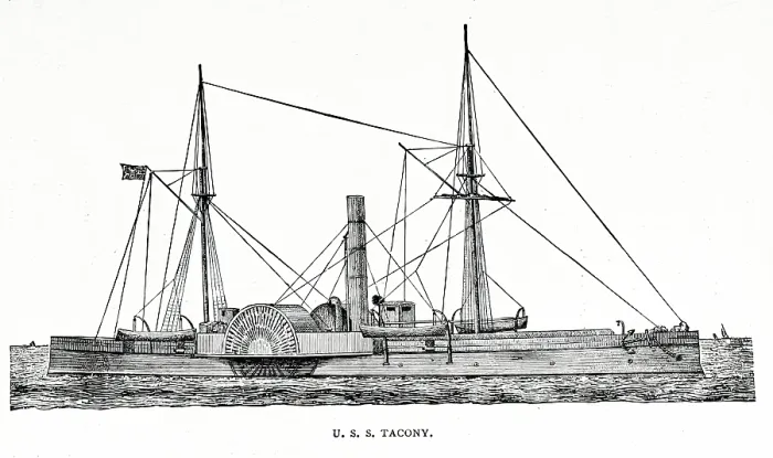 Framed Print : U.S.S. Tacony, 1887. Creator: Unknown Framed Print : U.S.S. Tacony, 1887. Creator: Unknown