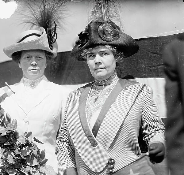 U.S.S. Texas - Mrs. O.B. Colquitt, Wife of Governor of Texas, with Mrs. B. T. Bonner, 1912. Creator: Harris & Ewing. U.S.S. Texas - Mrs. O.B. Colquitt, Wife of Governor of Texas, with Mrs. B. T. Bonner, 1912. Creator: Harris & Ewing
