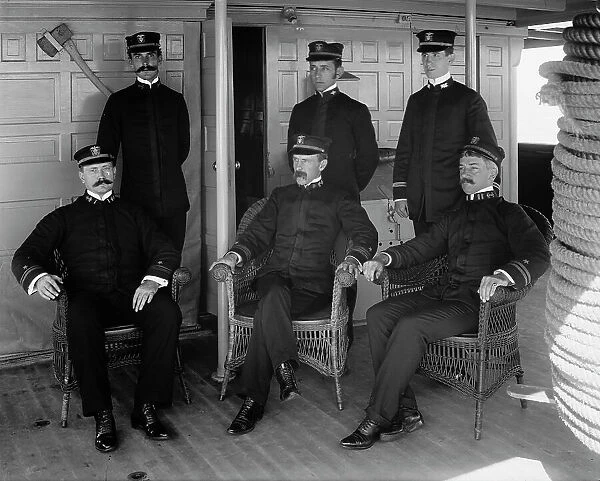 U.S.S. Vixen, Capt. and officers, between 1890 and 1901. Creator: Unknown