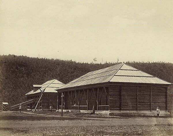 Ust'-Kara Prison Storehouses, 1891. Creator: Aleksei Kuznetsov