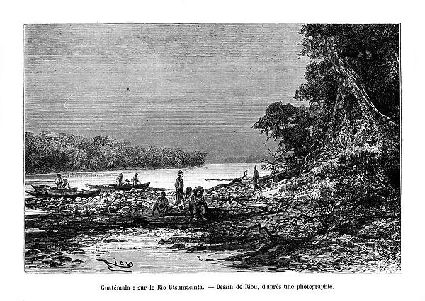 The Usumacinta River, southeastern Mexico and northwestern Guatemala, 19th century