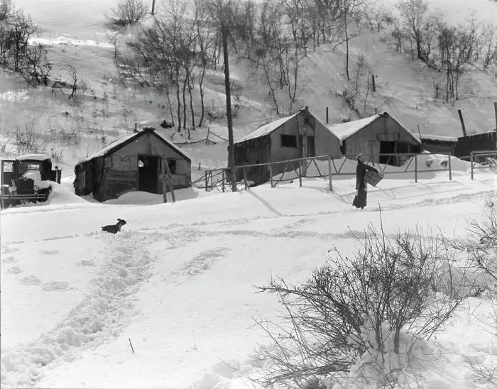 Framed Print : Utah coal town housing, Consumers near Price, Utah, 1936. Creator: Dorothea Lange Framed Print : Utah coal town housing, Consumers near Price, Utah, 1936. Creator: Dorothea Lange