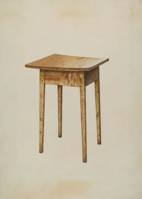 Framed Print : Utility Table, 1937. Creator: Henry Tomaszewski Framed Print : Utility Table, 1937. Creator: Henry Tomaszewski