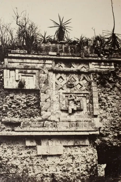 Framed Print : Uxmal, Indian Bas Relief, Nuns Palace (Uxmal, Bas Relief de l Indien Framed Print : Uxmal, Indian Bas Relief, Nuns Palace (Uxmal, Bas Relief de l Indien