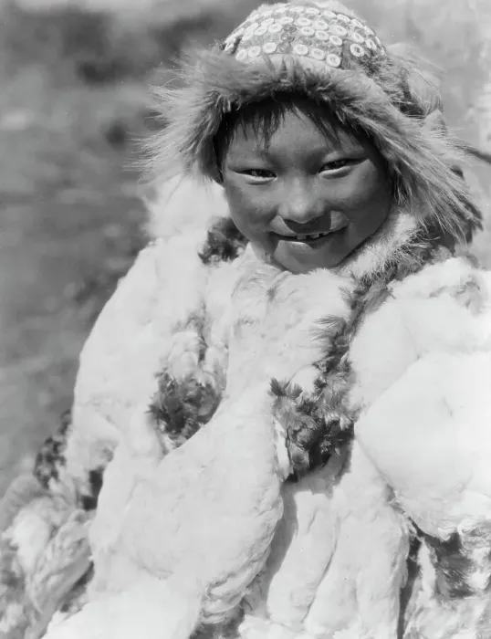Framed Print : Uyowutcha-Nunivak, c1929. Creator: Edward Sheriff Curtis Framed Print : Uyowutcha-Nunivak, c1929. Creator: Edward Sheriff Curtis